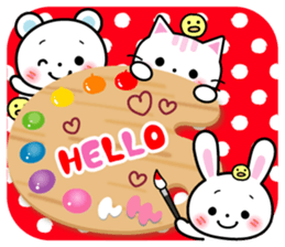 Daily life of palette bear 2 sticker #5353757