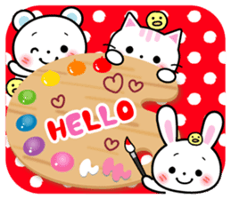 Daily life of palette bear 2 sticker #5353757