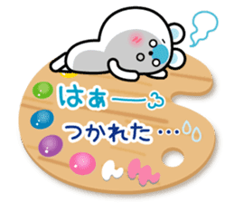 Daily life of palette bear 2 sticker #5353767