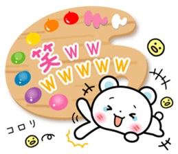 Daily life of palette bear 2 sticker #5353792