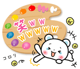 Daily life of palette bear 2 sticker #5353792