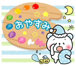 Daily life of palette bear 2 sticker #5353795