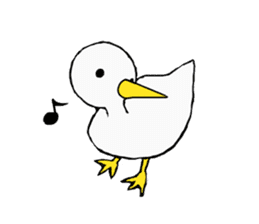 Free white bird sticker #5353836