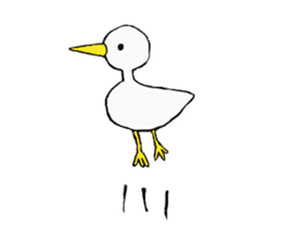 Free white bird sticker #5353842