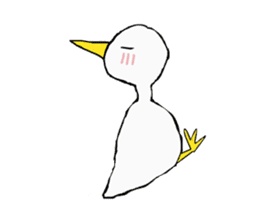 Free white bird sticker #5353844