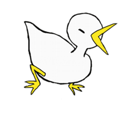 Free white bird sticker #5353845