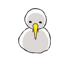 Free white bird sticker #5353846