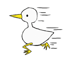 Free white bird sticker #5353847