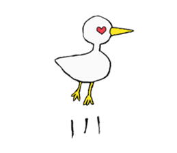 Free white bird sticker #5353855