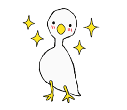 Free white bird sticker #5353857