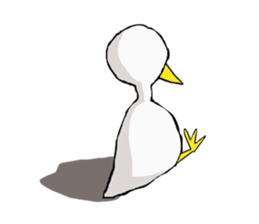 Free white bird sticker #5353860