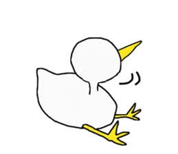 Free white bird sticker #5353868