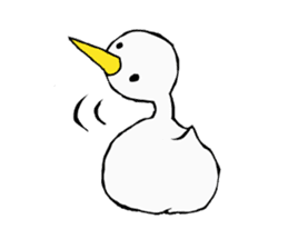 Free white bird sticker #5353869