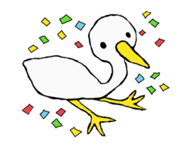 Free white bird sticker #5353872