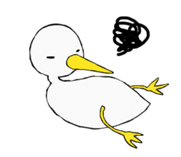 Free white bird sticker #5353873