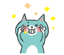 Buruko cat & Ponka rabbit sticker #5354156