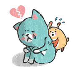 Buruko cat & Ponka rabbit sticker #5354167