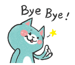 Buruko cat & Ponka rabbit sticker #5354170