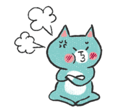 Buruko cat & Ponka rabbit sticker #5354171