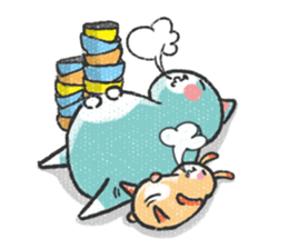Buruko cat & Ponka rabbit sticker #5354185