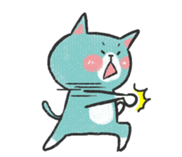 Buruko cat & Ponka rabbit sticker #5354189