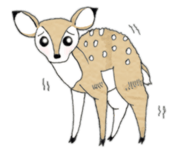 fawn and bunny. sticker #5355885