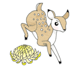 fawn and bunny. sticker #5355888