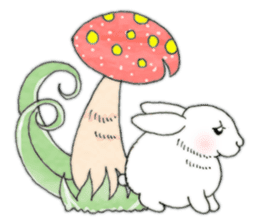 fawn and bunny. sticker #5355896