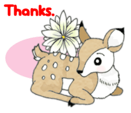 fawn and bunny. sticker #5355909