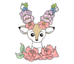 fawn and bunny. sticker #5355911