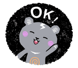 Freaky cute bear sticker #5356127