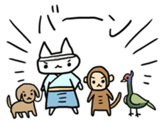 Old Stories of Japan -Kitten version- sticker #5356689
