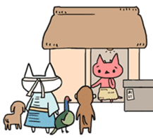Old Stories of Japan -Kitten version- sticker #5356715