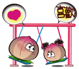 Peaches Elves sticker #5357344