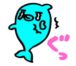 dolphin friends 2 sticker #5358208