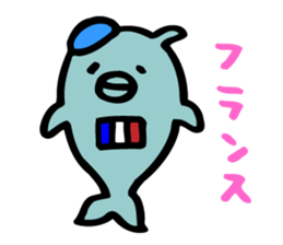 dolphin friends 2 sticker #5358211