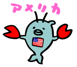 dolphin friends 2 sticker #5358212