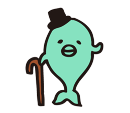 dolphin friends 2 sticker #5358225