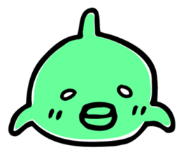 dolphin friends 2 sticker #5358234