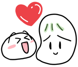 Spineless Boy with funny friends sticker #5358676