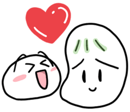 Spineless Boy with funny friends sticker #5358676