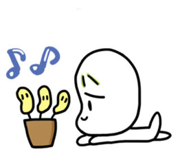 Spineless Boy with funny friends sticker #5358683