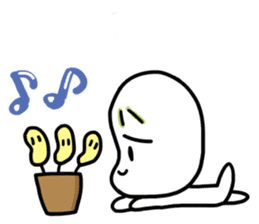 Spineless Boy with funny friends sticker #5358683