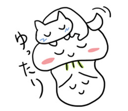 Spineless Boy with funny friends sticker #5358693