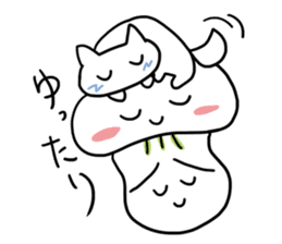 Spineless Boy with funny friends sticker #5358693