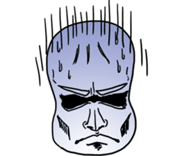 Spineless Boy with funny friends sticker #5358708