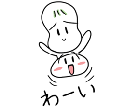 Spineless Boy with funny friends sticker #5358709