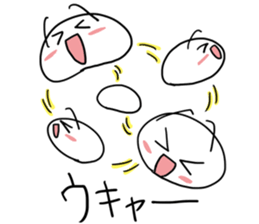 Spineless Boy with funny friends sticker #5358712