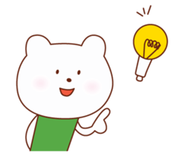 Bear and cat of a good friend friend sticker #5358860