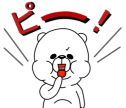 An annoying white bear. sticker #5358965